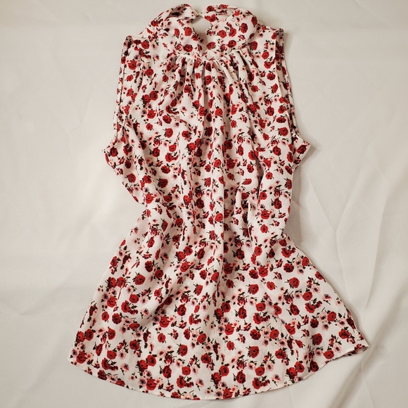 Ann Taylor Factory Sleeveless Floral Tank High Neck Top Women’s Size XS - Picture 3 of 6